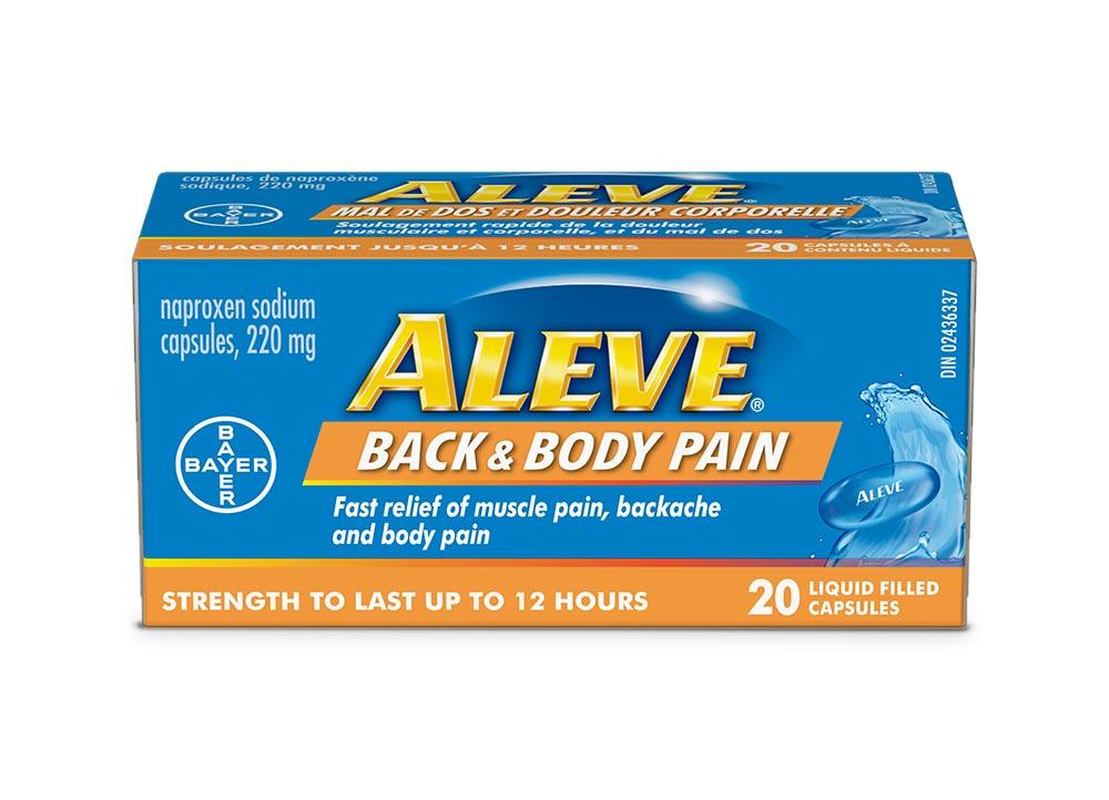 Aleve Back Body Pain Reliever Aleve Canada