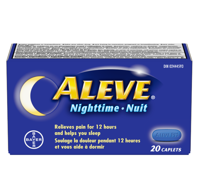 Aleve® PM (naproxen sodium and diphenhydramine HCL) pain reliever and sleep aid